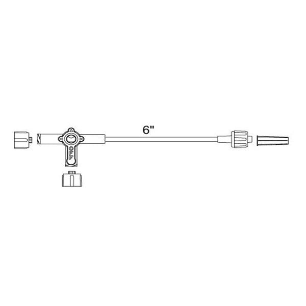 Stopcock 4-Way Medex Male Luer Lock 25/Ca